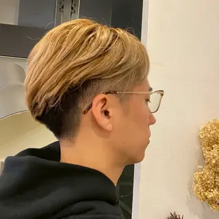 ショート 【本陣】カット モデル/朝岡 慧のヘアスタイル