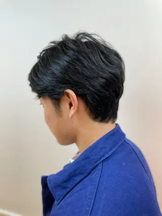 ミディアム パーマ メンズ ✨ダメージを感じない 美髪ヘア✨ 野口春貴のヘアスタイル