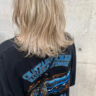 ミディアム カラー kimika🥑 メンズ/髪質改善のヘアスタイル