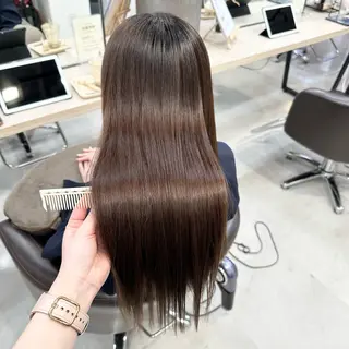 ロング ピンク・ラベンダー 艶カラー🍁かえでのヘアスタイル