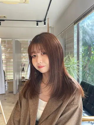 カラー 上村 あやののヘアスタイル