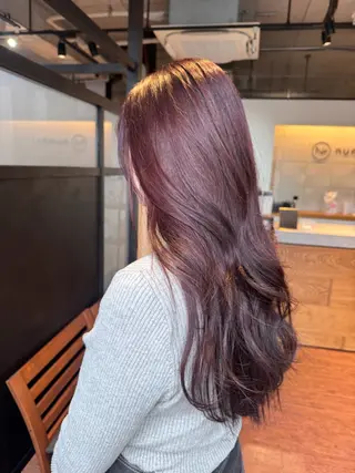 ロング sora/ 暖色カラー🌷のヘアスタイル