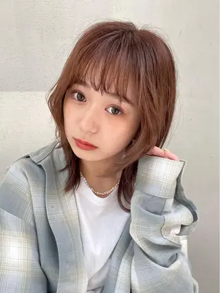 ミディアム カラー カット・ブリーチ TAIGAのヘアスタイル