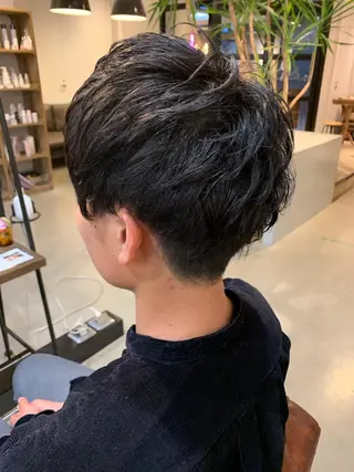 ショート メンズ 透明感ニュアンス 柔らかstyle🤍のヘアスタイル