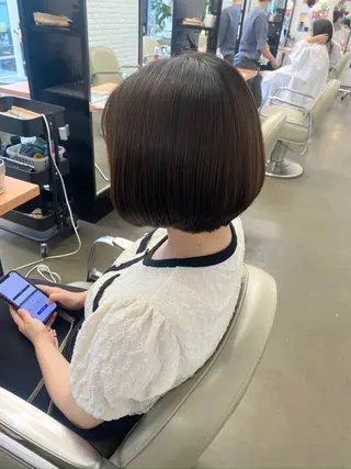 ショート DIFINOaoyama所属・🎧ayaka/ボブ /透明感カラー🩵のヘアスタイル