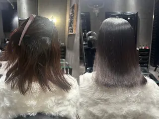 ミディアム 縮毛矯正⚡️ りおんのヘアスタイル