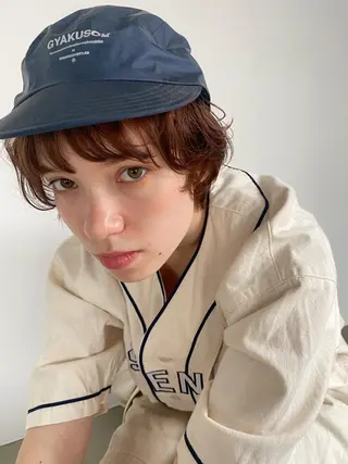 ショート カラー パーマ Hayashi Shioriのヘアスタイル