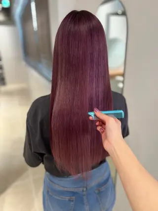 ミディアム カラー ヘアアレンジ 💕ブリーチカラー☁ 髪質改善💖サワのヘアスタイル