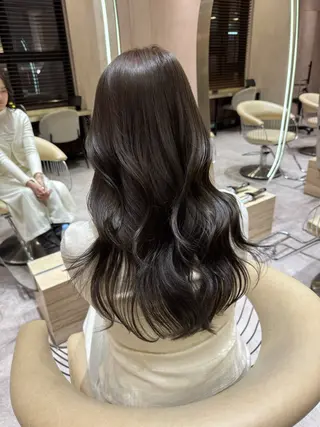 セミロング 韓国ヘア/ベージュ カラー/髪質改善/涼のヘアスタイル
