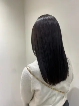 ロング 韓国風カラー/ 縮毛矯正/まい🪐‪のヘアスタイル