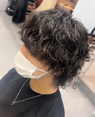 ミディアム パーマ メンズ メンズスタイル特化 /fifthりっくんのヘアスタイル