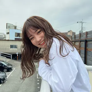 ロング カラー ヘアアレンジ TIDEHAIR SHIHOのヘアスタイル