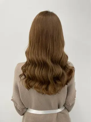 ロング カラー ブリーチなし暖色 💗AKARI💗のヘアスタイル