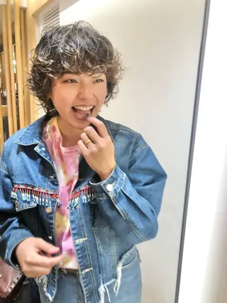 ショート パーマ 似合わせカット🫧 /パーマRINAのヘアスタイル