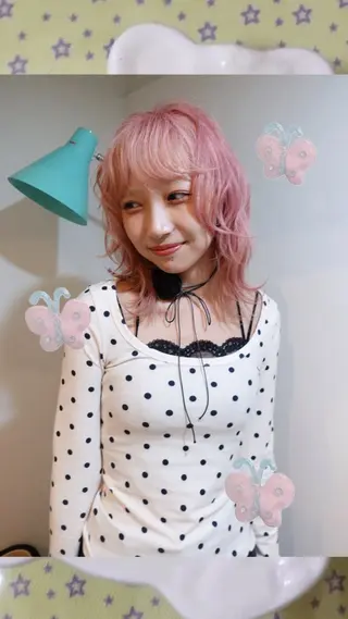 セミロング カラー 倉田 光希のヘアスタイル