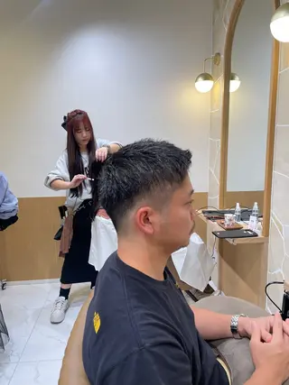 ショート メンズ 辻 雅也のヘアスタイル