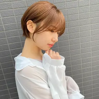 ショート カラー lab.by ioe中崎店所属・中北篤志 ショートボブのヘアスタイル