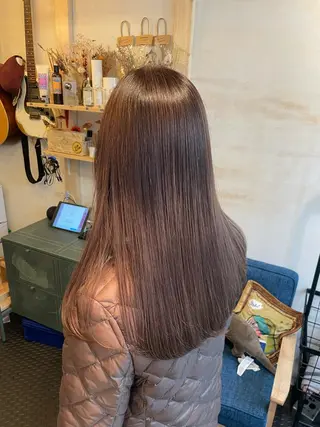 ロング カラー SUN GLOW サングロウ所属・水素トリートメント/ 髪質改善/ナカノメのヘアスタイル