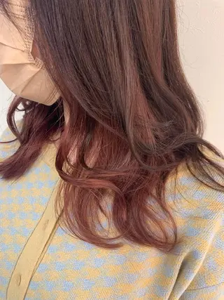 ロング カラー 茂原 麻生のヘアスタイル