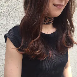 ロング カラー ヘアアレンジ 中津/柔らかカラー/ ナガオ イズミのヘアスタイル