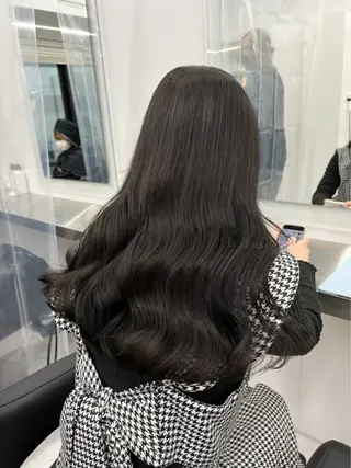 ロング カラー BABY 艶髪暗髪ヘア💖達人のヘアスタイル