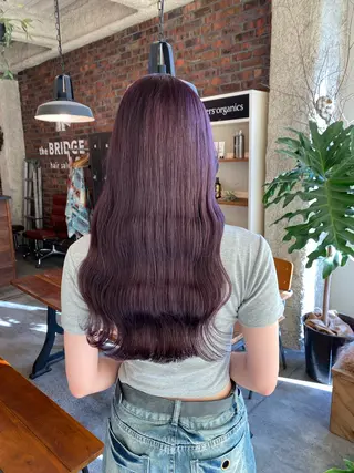 セミロング カラー the BRIDGE 加藤みのりのヘアスタイル