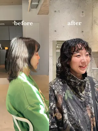 ミディアム パーマ IDEN AND TITY所属・艶髪🌿🫧 yukakoのヘアスタイル