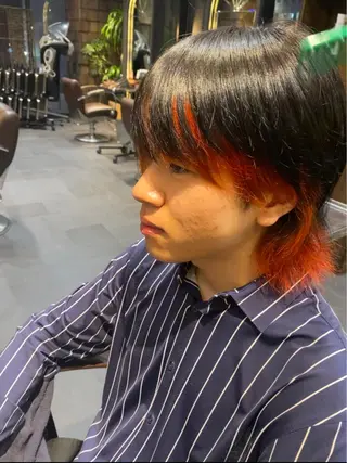 ショート カラー メンズ 銀座/MINX 宇都 愛梨/デザインカットのヘアスタイル