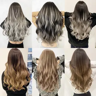 ロング カラー ヘアアレンジ TATSUYA アートディレクターのヘアスタイル