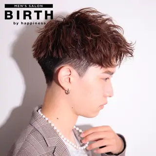 ショート メンズ BIRTH by happiness所属・【ニュアンスパーマ】 西岡拓海のヘアスタイル