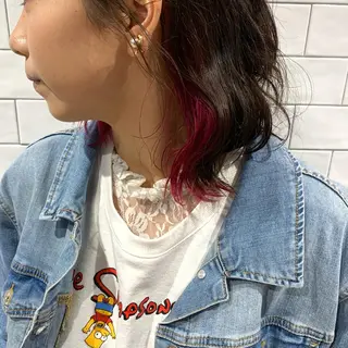 ミディアム カラー 原山 直人のヘアスタイル
