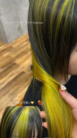 カラー デザイン/ブリーチ ♡MIYUU♡のヘアスタイル