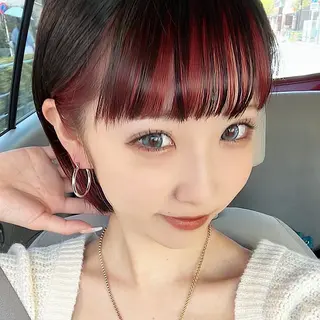 ショート カラー 韓国ヘア/艶カラー /田中悠佑のヘアスタイル