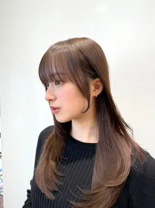ロング カラー 石戸谷　海斗/韓国 レイヤー/艶カラーのヘアスタイル