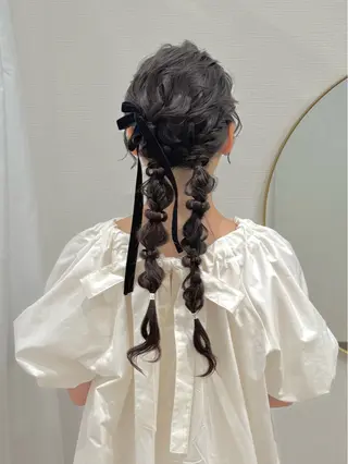ヘアアレンジ 名駅ヘアセット💎耳 ツボ🦋Wakanaのヘアスタイル