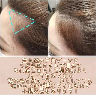 セミロング とみー 艶カラー/  大人女性のお悩み相談のヘアスタイル