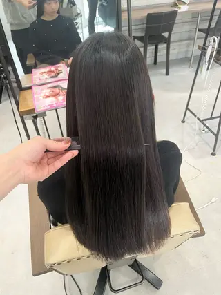 ロング 縮毛矯正/髪質改善 斉藤春のヘアスタイル
