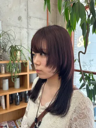 セミロング カラー オクダアキホ /透明感カラー🫧のヘアスタイル