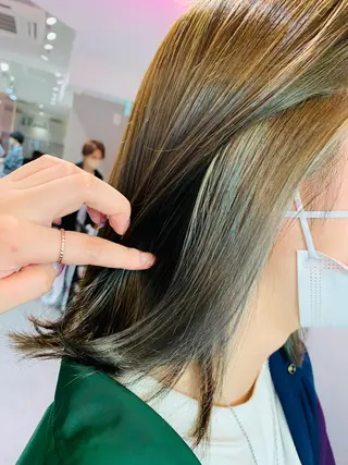 ミディアム 新宿/韓国レイヤー/ 顔周りカット松本美晴のヘアスタイル