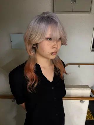 ロング カラー カット/ブリーチ🦋 のの  YECCAのヘアスタイル