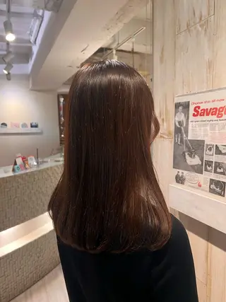 ロング カラー 顔周りカット/ボブ/ ツヤ髪/coconaのヘアスタイル