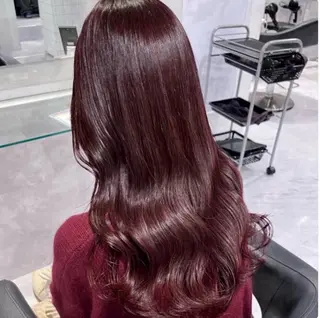 ロング カラー 🫧うる艶トレンド 🫧透明感カラーのヘアスタイル