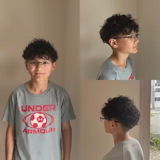 ミディアム パーマ メンズ メンズパーマ達人/ フェード/イツキのヘアスタイル