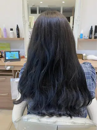 ロング カラー SVTオタク美容師 ねねのヘアスタイル