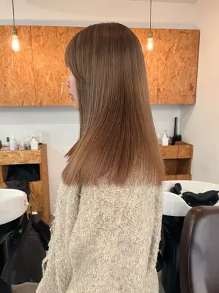 セミロング カラー 暖色/パーマ 🌼クニトウメイのヘアスタイル