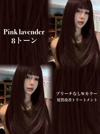 セミロング カラー ヘアアレンジ 💗うる艶モテ髪 💗髪質改善✨🫧のヘアスタイル