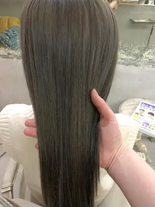 セミロング カラー 似合わせカラー🫶 小川千波のヘアスタイル