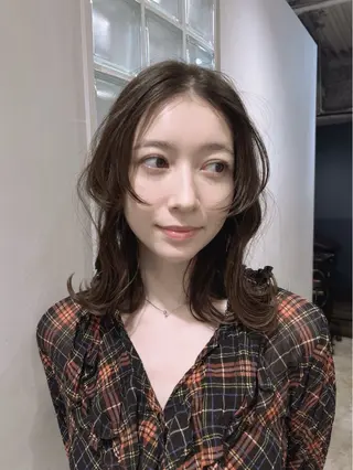 セミロング カラー ☆ 透明感カラー HARUKA ☆のヘアスタイル