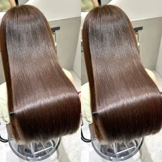 ロング カラー 髪質改善・縮毛矯正 人気No.1💍本木のヘアスタイル