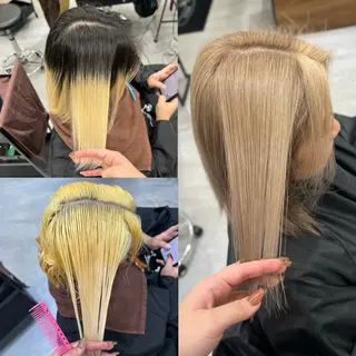 ミディアム カラー いろあそび所属・12月限定🉐カット モデル募集🉐のヘアスタイル